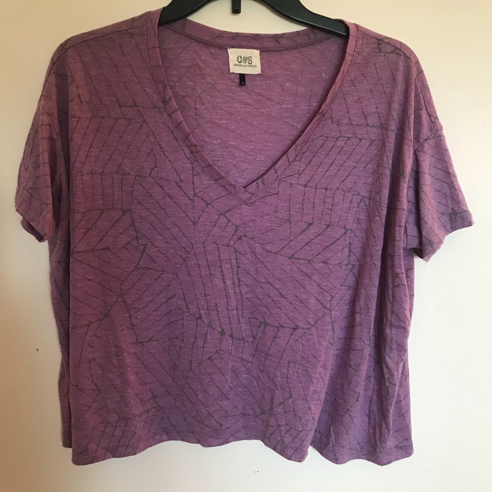Purple crop top